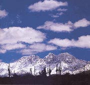 Snow on Four Peaks